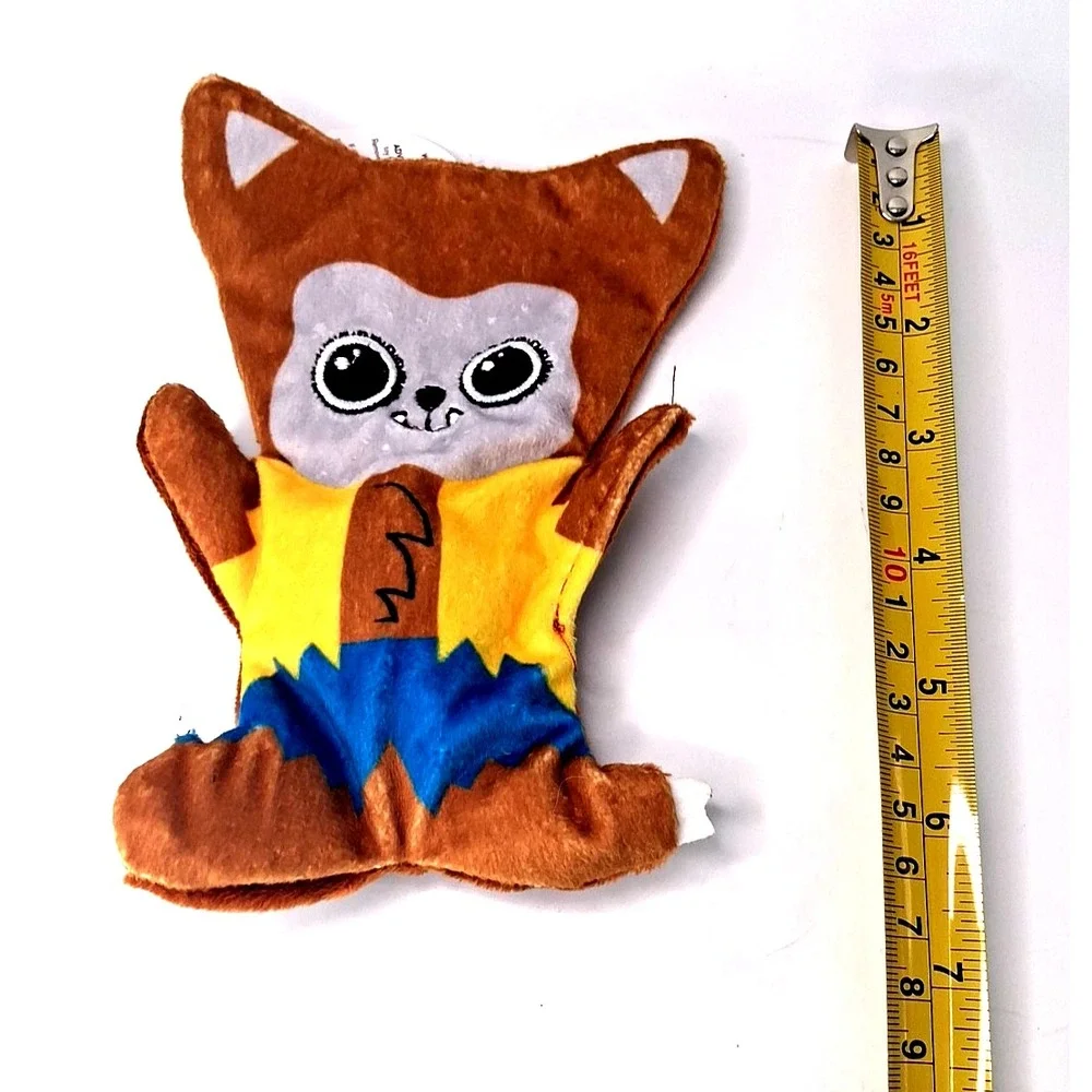 Thrills & Chills Crinkle & Squeaker Halloween Werewolf Flattie Small Dog Toy